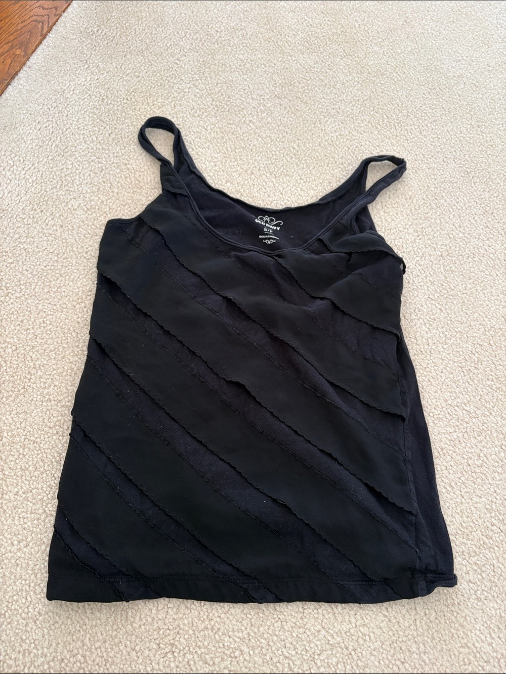 Black Women's Strappy Tank Top